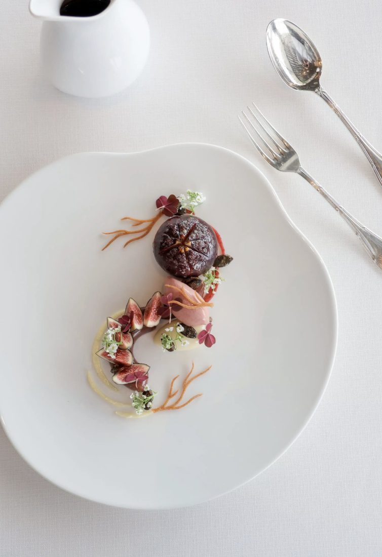 A plated dish at La Tour d'Argent